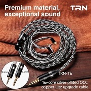 TRN T6 16 Rdzeni kabel do słuchawek IEM MMCX/3.5/2.5mm