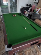 Stół Bilardowy Olimpijskie wymiary z jednym kijem oraz bilami 