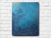 Podwodna abstrakcja 50x40 Olej+akryl na płótnie.