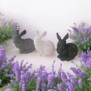 Świąteczne figurki królika drukowane w 3D