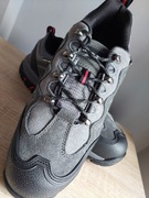 Półbuty buty robocze zamszowe szaro-czerwone 47 Lahti Pro