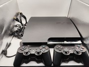 Playstation 3 PS3 Slim 320 GB + 2 x PAD + HEN 3.4.0 pkgi ZESTAW