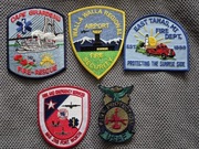 Zestaw 5 naszywka Straż  Pożarna  USA Bardzo rzadkie