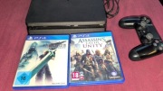 Konsola PS4 Slim 1TB + 2 gry, oryginalne pudełko