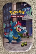Pokémon TCG Mini Tin – Feraligatr & Budew + Karta i Naklejka (Stan Idealny)