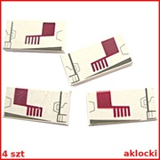 LEGO 2 x 3069bps4 + 2 x 3069bps5 PŁYTKA 1x2 Star Wars z 4484 X-wing Fighter