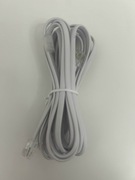 1667 Kabel telefoniczny RJ11 (biały) 3m