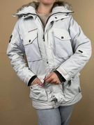 Didriksons biała parka kurtka damska narciarska zimowa cudo S36