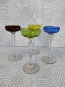 Przedwojenne kieliszki do likieru Art Deco 4 sztuki 