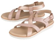 Sandały damskie 41 nude pudrowy róż