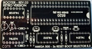 Płytka PCB Amiga R500 boot selektor 3xreset