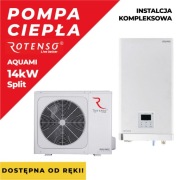 Pompa ciepła Rotenso Aquami Split 14kw z montażem