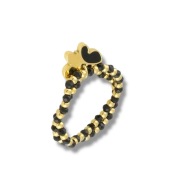 Pierścionek na gumce 2w1 " motylek " pozłacane