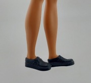 Buty dla lalki Barbie Ken, buty dla Kena czarne mokasyny