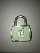 Kultowa kłódka ALFA PRL – Miętowa, 100% Sprawna + Kluczyk