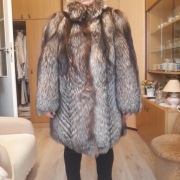 Futro z lisów srebrnych.