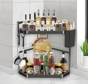 Półka na przyprawy kuchenne 2-poziomowa Narożna