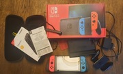 KONSOLA NINTENDO Switch Red&Blue Joy-Con V2 etui szkło jak nowa + GRA SONIC