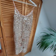 Sukienka imprezowa Zara cekiny karnawał