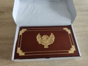 Drewniana Kaseta na monety faberge egg 1$ Niue