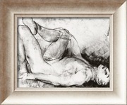 Nagi mężczyzna. Akt. Dekoracja sypialni. 50x41 cm