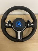Świeżo obszyta ORYGINALNA kierownica BMW F10 F11 Łopatki Grzanie M Pakiet