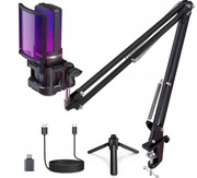 Mikrofon dynamiczny studyjny ZealSound A68S + Statyw Regulowany RGB