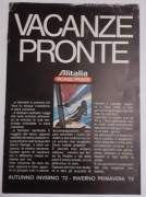 turystyczny/folder reklamowy „VACANZE PRONTE”–Alitalia/Tourist Romea s.r.l.