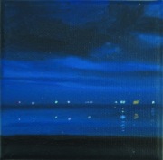 Obraz olejny, 10x10cm, Jak gwiazdy