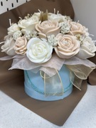 Wieczny bukiet sojowy - świeca świeczki kwiaty na dzień babci walentynki 