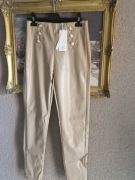 Legginsy spodnie modelujące Megi beżowe S/M