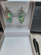 Kolczyki Kendry Scott z ogromną muszą Abalone rodowane