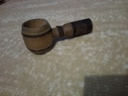 stary drewniany dziadek do orzechów fajka/chochla