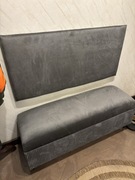 Pufa na na buty oparcie