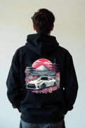 Męska Czarna Bluza M Nissan Skyline Sakura