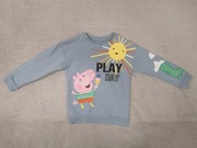 Niebieska kolorowa bluza Świnka Peppa George słońce dinozaur TU 104 - 110