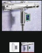 Wodomierz cyfrowy do baterii prysznicowej ze wskazaniem temperatury