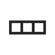 Ramka potrójna Czarny mat Simon 55 Line - TR3/149