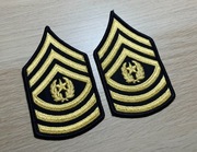Naszywka - US Army - Command Sergeant Major E-9 (Blue/Gold) CSM - para