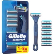 Maszynka na wkłady do golenia Gillette Sensor3 Plus + 8 wkładów