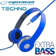 NOWE! SŁUCHAWKI NAUSZNE ESPERANZA TECHNO EH1458| ATRAMETOWE!
