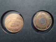 Monety 2 zł okolicznosciowe Jan Paweł 2,Okrągły stół itd 4 sztuki