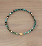 Bransoletka turkus afrykański hematyt 