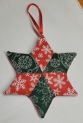 Ozdoba świąteczna, zawieszki gwiazdki, zestaw 4szt 