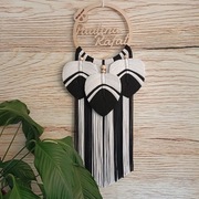 Makrama na kole z imieniem łapacz snów imienna