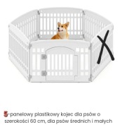 Kojec dla zwierząt domowych 5 panelowy