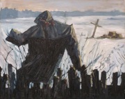"Podlasie- strachy na lachy" obraz olejny, 