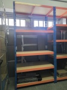 Metalkas Regał Metalowy Niebieski 194 x 100 x 50 cm 5 półek HDF 300 kg