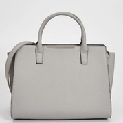 Nowa torba Sinsay damska torebka na ramię do ręki z paskiem szara duża A4 