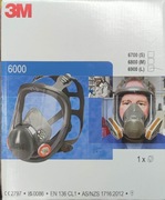 Pełnotwarzowa maska ochronna lakiernicza 3M 6900  Rozm L nowa 
